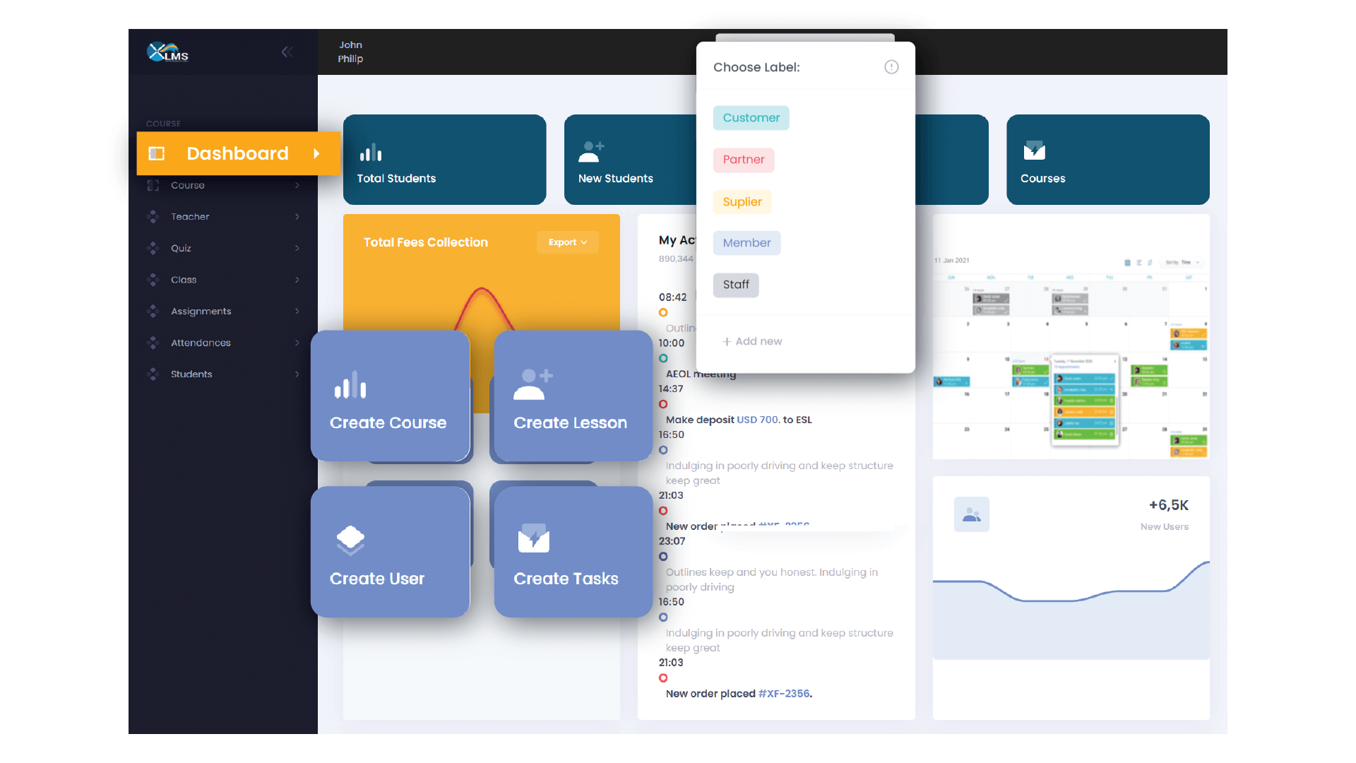 Easy to use dashboards